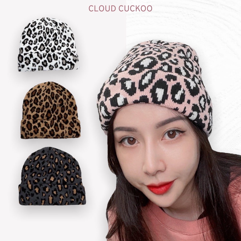 Mũ Len Họa Tiết Da Báo - Mã Số: ML11101