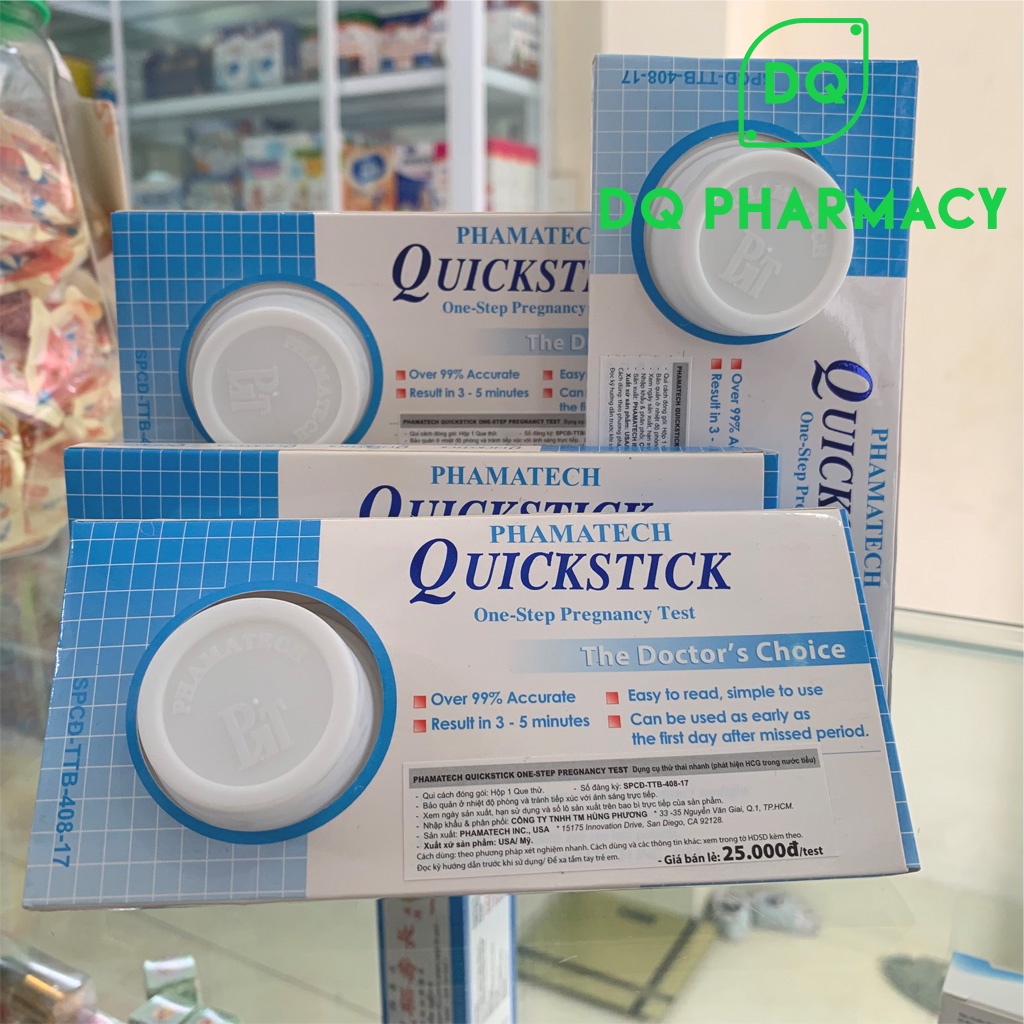 Que thử thai Quickstick nhập khẩu USA chính hãng