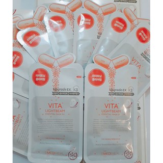 Mặt nạ giúp da trắng hồng, mờ vết thâm Mediheal Vita Lightbeam Essential Mask Ex