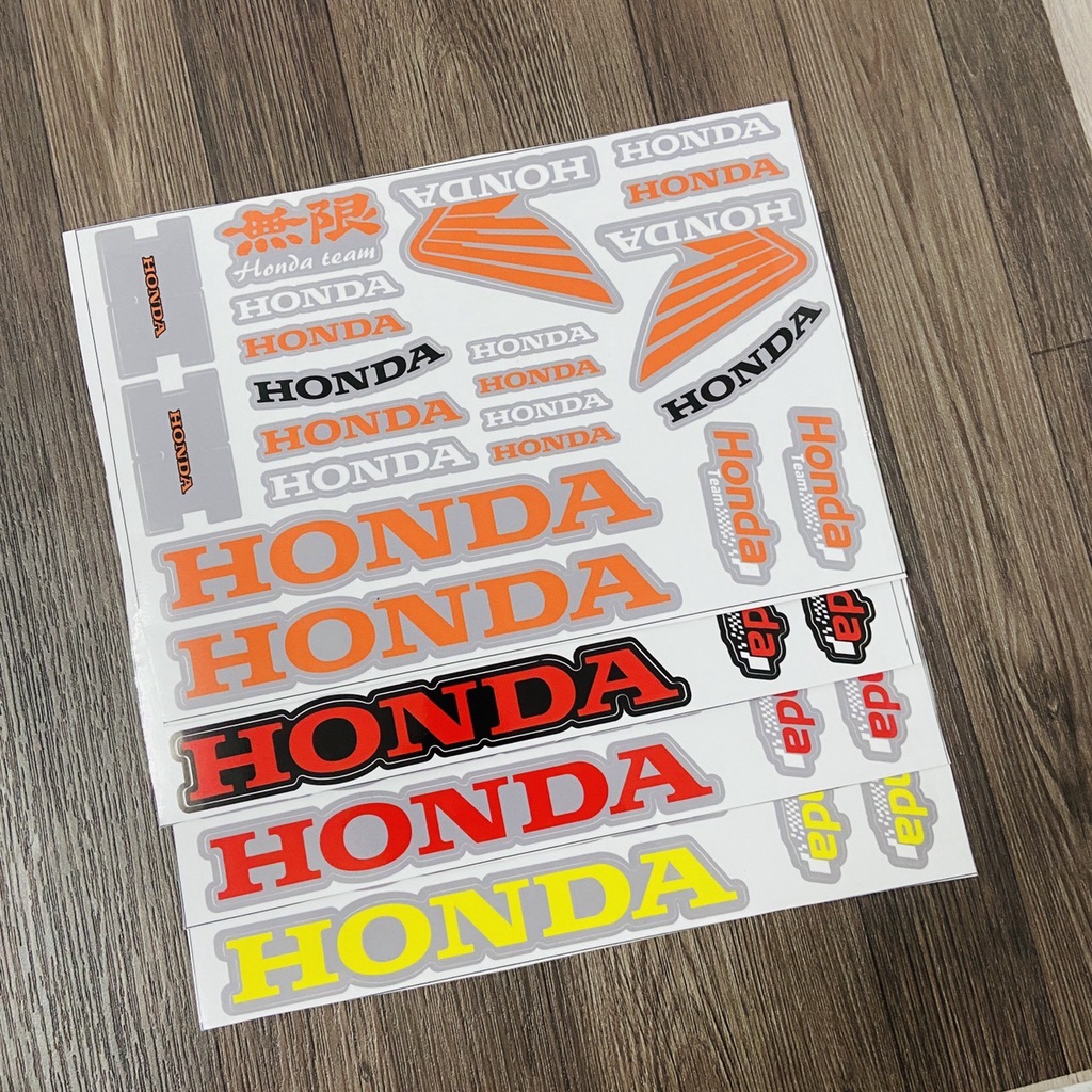 TEM DẺO HONDA CÁNH CHIM TRANG TRÍ CHO CÁC DÒNG XE HONDA CAO CẤP  FULL HD