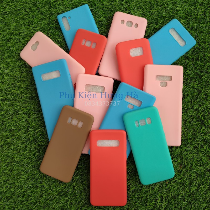 Ốp dẻo trơn TPU cho điện thoại samsung S10 S10Plus S9 S9plus S8 S8Plus S7 S7E S6 S6E giao màu ngẫu nhiện