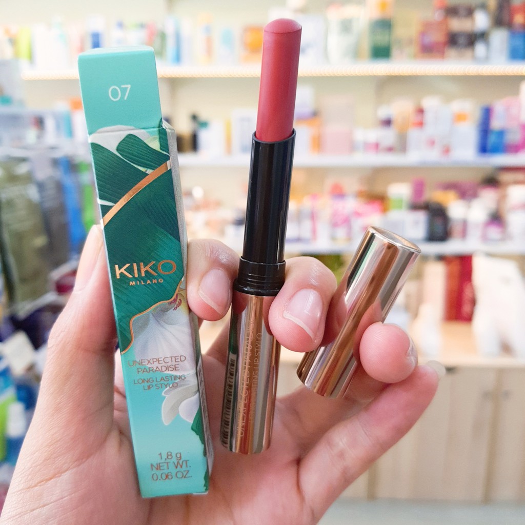 Son Lì KIKO Unexpected Paradise Long Lasting Lip Stylo - Hàng Pháp Đủ Bill