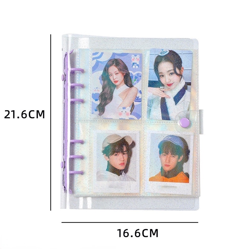 Binder nhũ A5 6 còng pastel xinh xắn