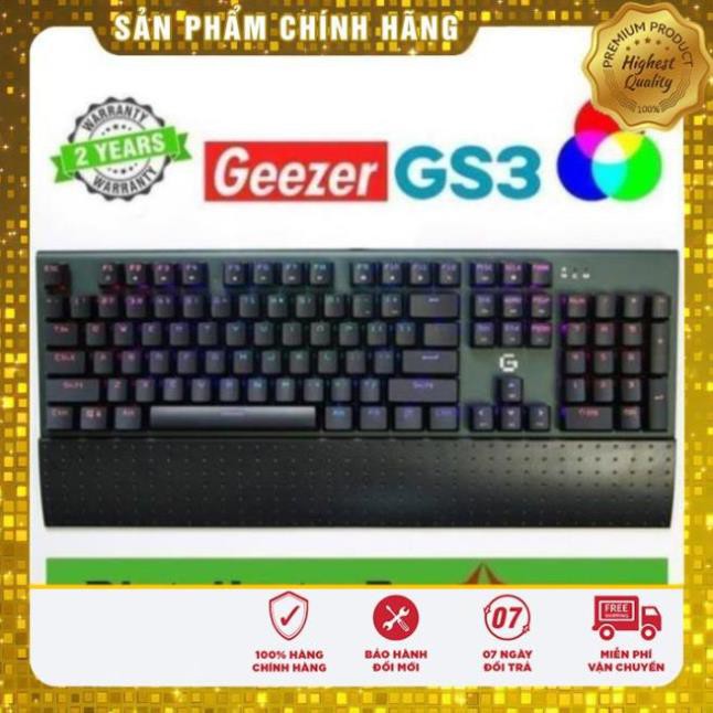 Bàn Phím Cơ Geezer GS3 RGB chính hãngbởi Ninza