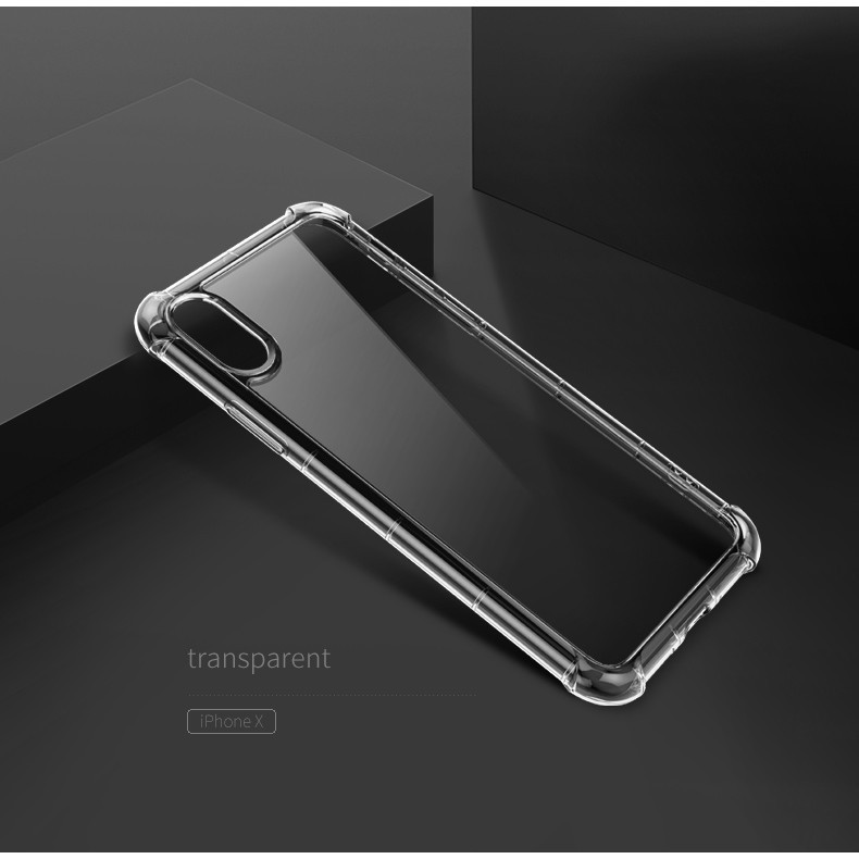 Ốp Lưng dẻo trong suốt chống sốc IPhone X | IPhone Xs Max - Hàng cao cấp hãng Rock