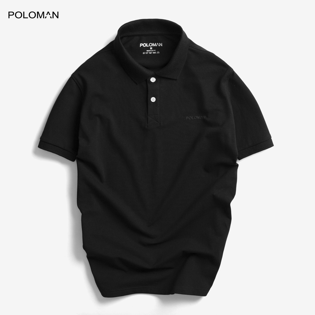 Áo thun Polo nam cổ bẻ BASIC vải cá sấu Cotton xuất xịn, chuẩn đẹp P11 - POLOMAN