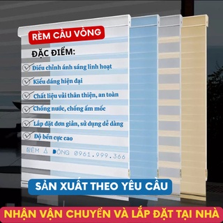 Rèm Cầu Vồng nhập khẩu Hàn Quốc, mành cầu vông cửa sổ, cản sáng chống nắng 55-60%