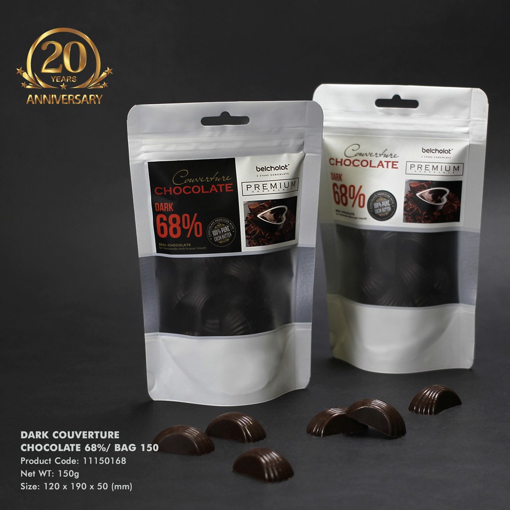 Túi socola đen couverture 68% cacao