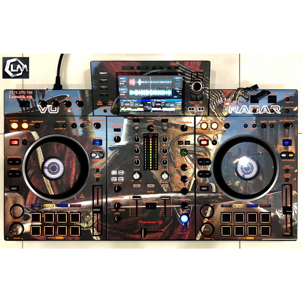 Cặp vòng xoay DJ, màu máy hoặc in hình ảnh logo theo yêu cầu.