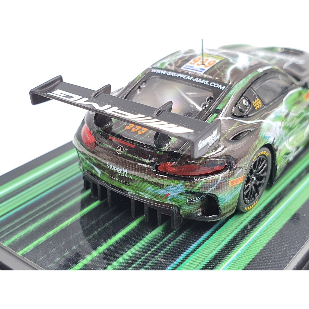 Xe Mô Hình Mercedes-AMG GT3 Macau GT Cup  / Fia GT Cup 2019 Winner - Raffaele Marciello 1:64 Tarmac Works ( Xanh Lá )