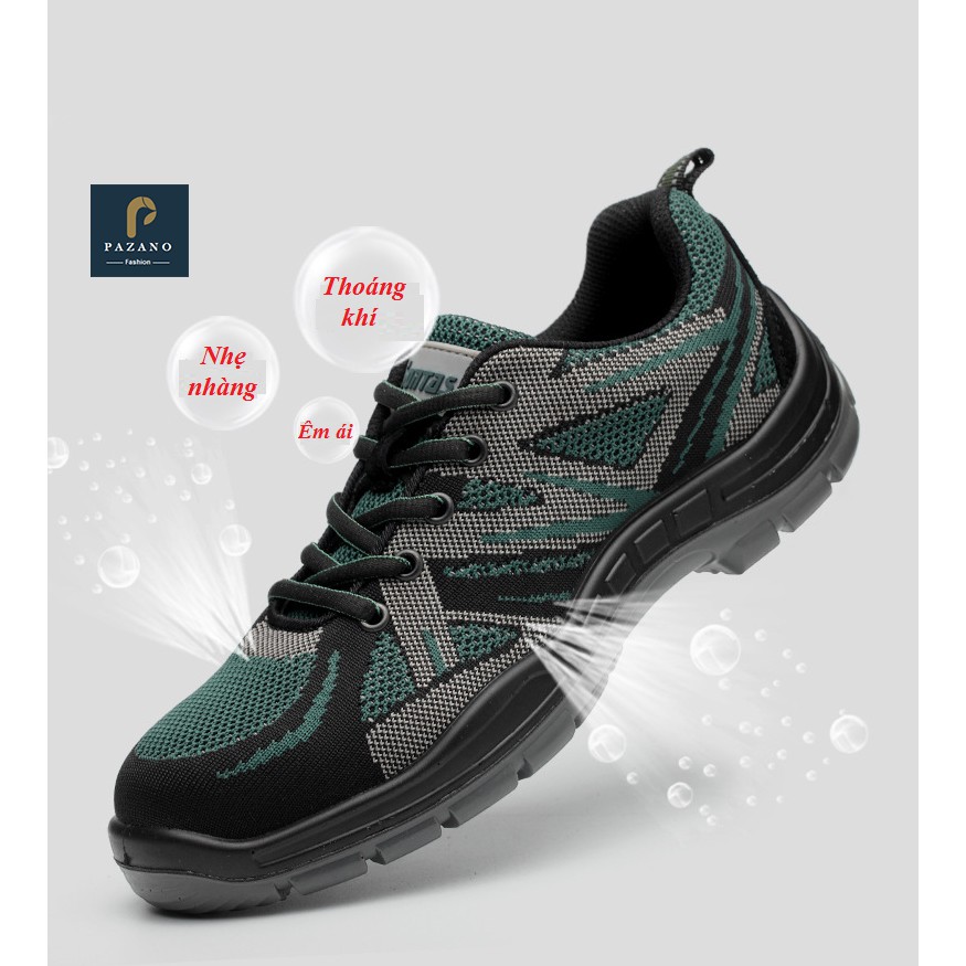 Giày bảo hộ Pamania 325 Cao Cấp, Mũi Thép, Đế Chống Đinh, Đế Đúc Nguyên Khối, Giày Bảo Hộ Nam [Có Video Thực Tế] | BigBuy360 - bigbuy360.vn