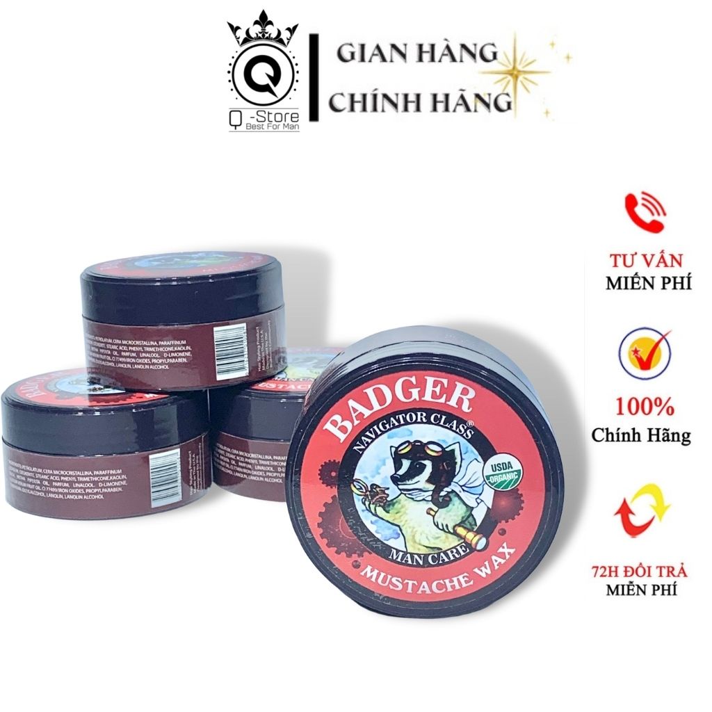 Sáp Vuốt Tóc BADGER, Sáp Vuốt Tóc Chính Hãng, Tạo Kiểu,Giữ Nếp, Hương Nước Hoa