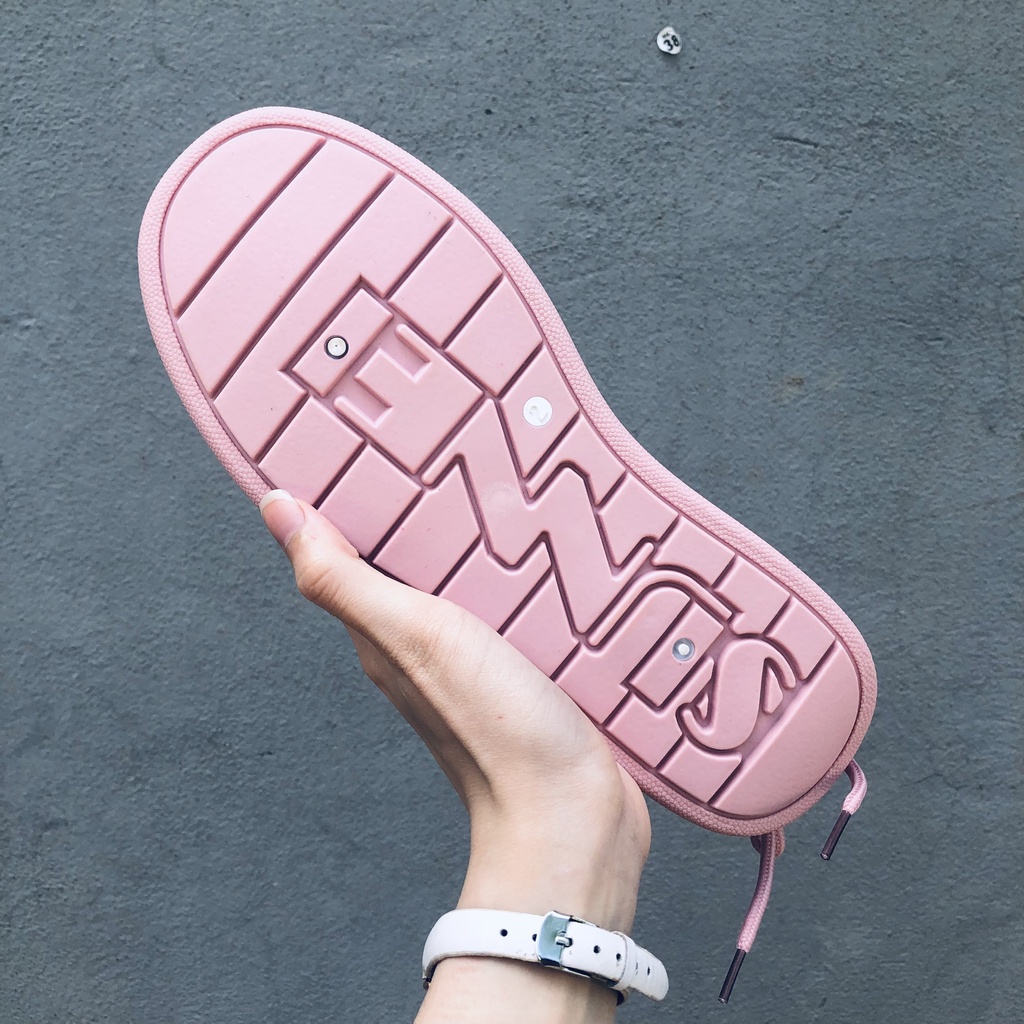 Giày thể thao nữ đế bánh mì hồng cao cấp Giầy sneaker Ulzzang độn đế Hot Hit