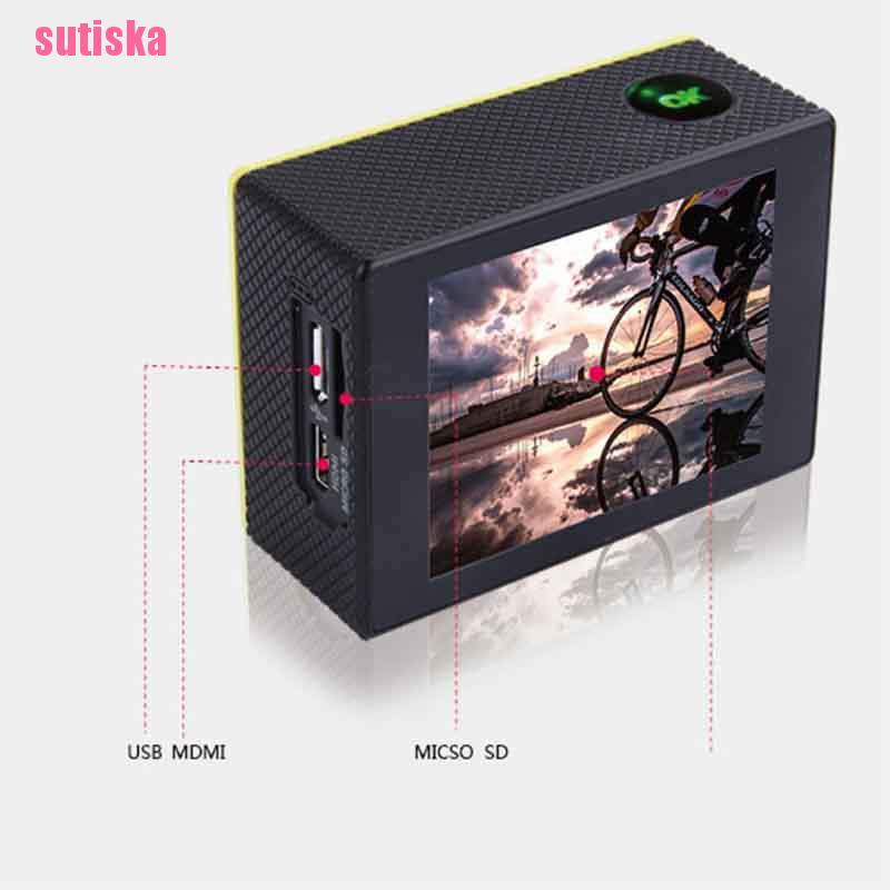 Camera hành trình thể thao sutiska Full HD chống thấm nước có điều khiển từ xa | BigBuy360 - bigbuy360.vn