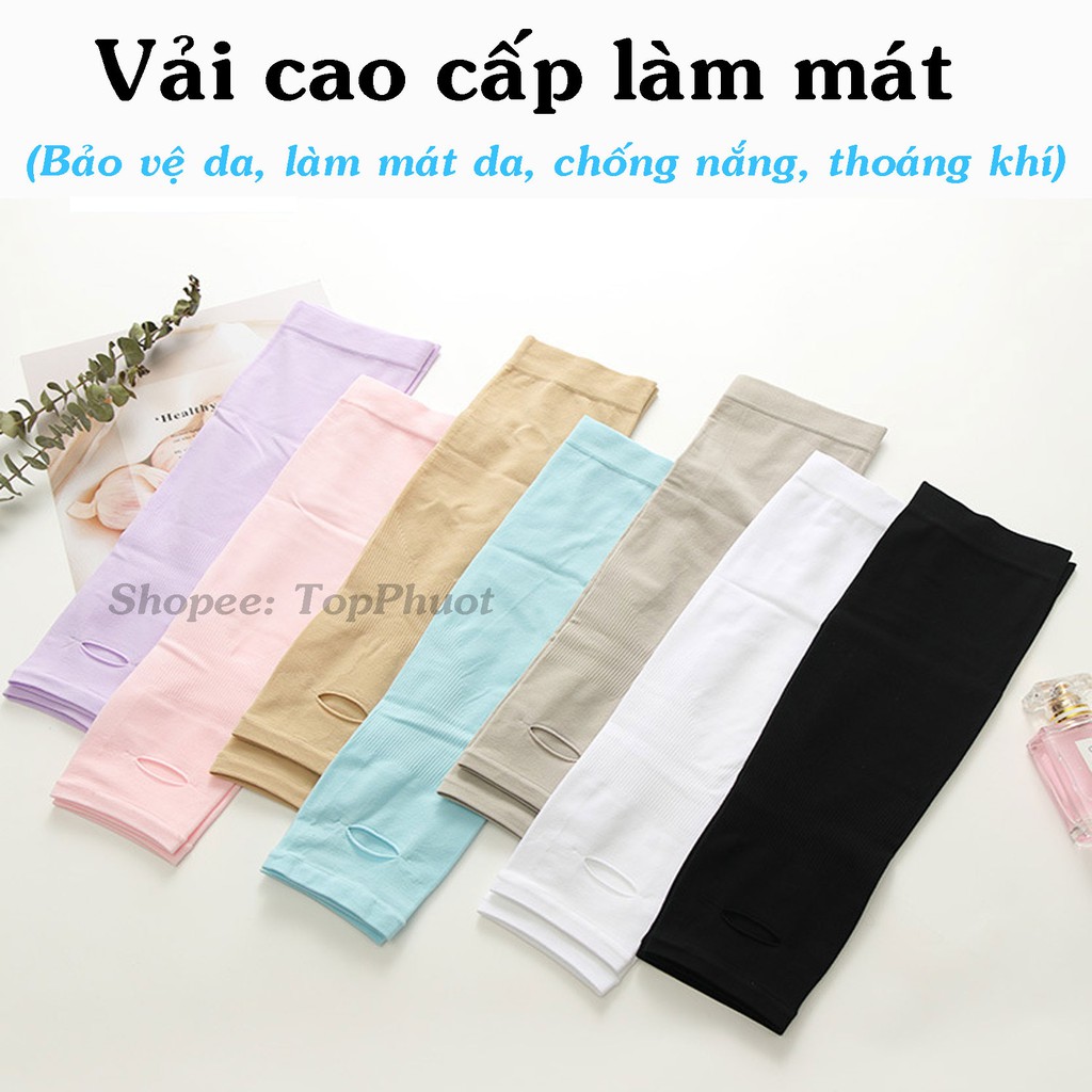 Găng tay chống nắng dài nam nữ xỏ ngón Les't Slim