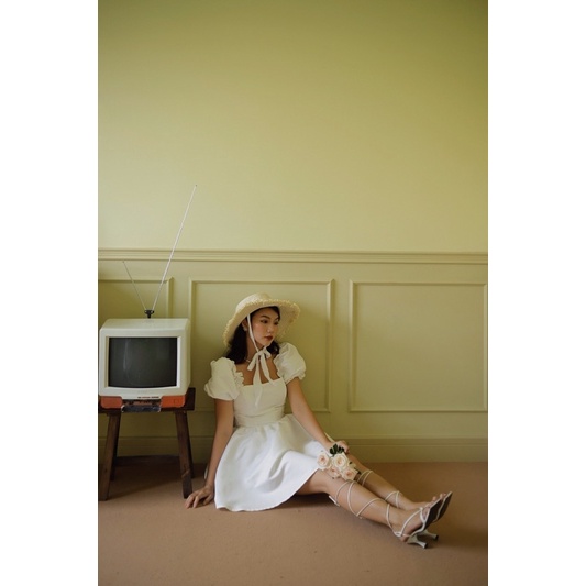 Đầm Xoè Tay Phồng Công Chúa Màu Trắng Aurore - Amélie | BigBuy360 - bigbuy360.vn