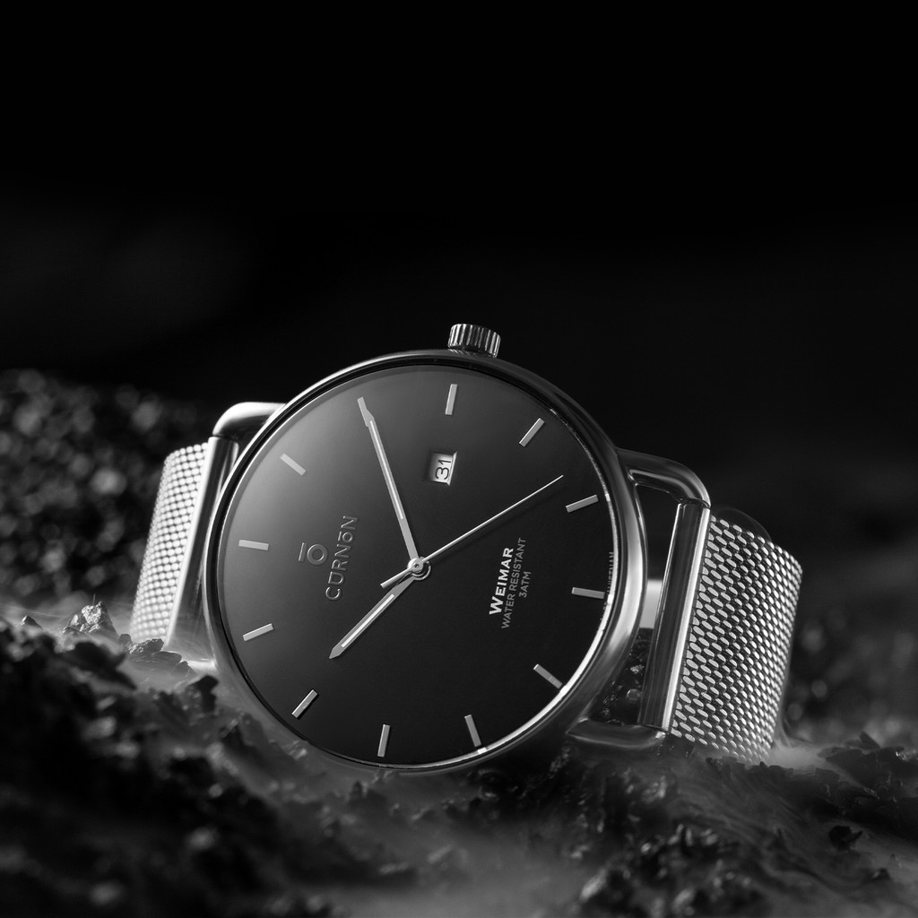 Đồng hồ nam Curnon Weimar Heinz dây kim loại chính hãng, thiết kế 3 kim thời trang | BigBuy360 - bigbuy360.vn