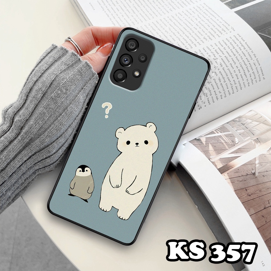 Ốp lưng Samsung M52 5G - Samsung M53 - Ốp in hình Cat&amp;Bear đáng yêu - Chất liệu TPU siêu bền, bảo vệ máy