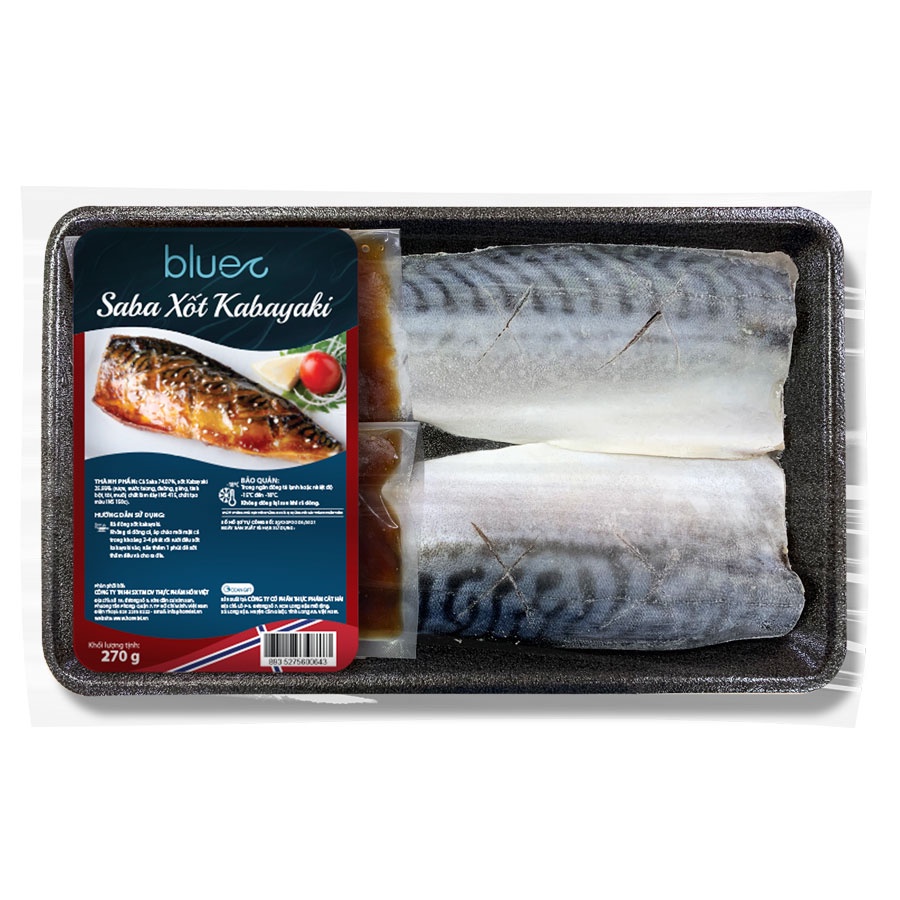 Cá Saba xốt kabayaki Blue 270g