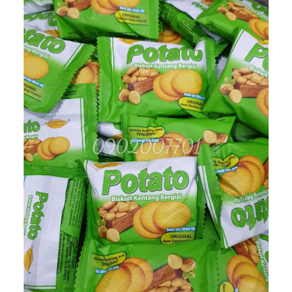 1 Kg Bánh khoai tây Potato Tân Việt Nhật -đồ ăn vặt-tết -bánh mứt tết