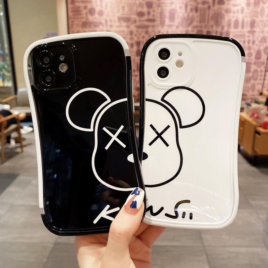 Ốp Điện Thoại Hình Gấu Cho Apple iPhone X XR 11 12 13 pro max