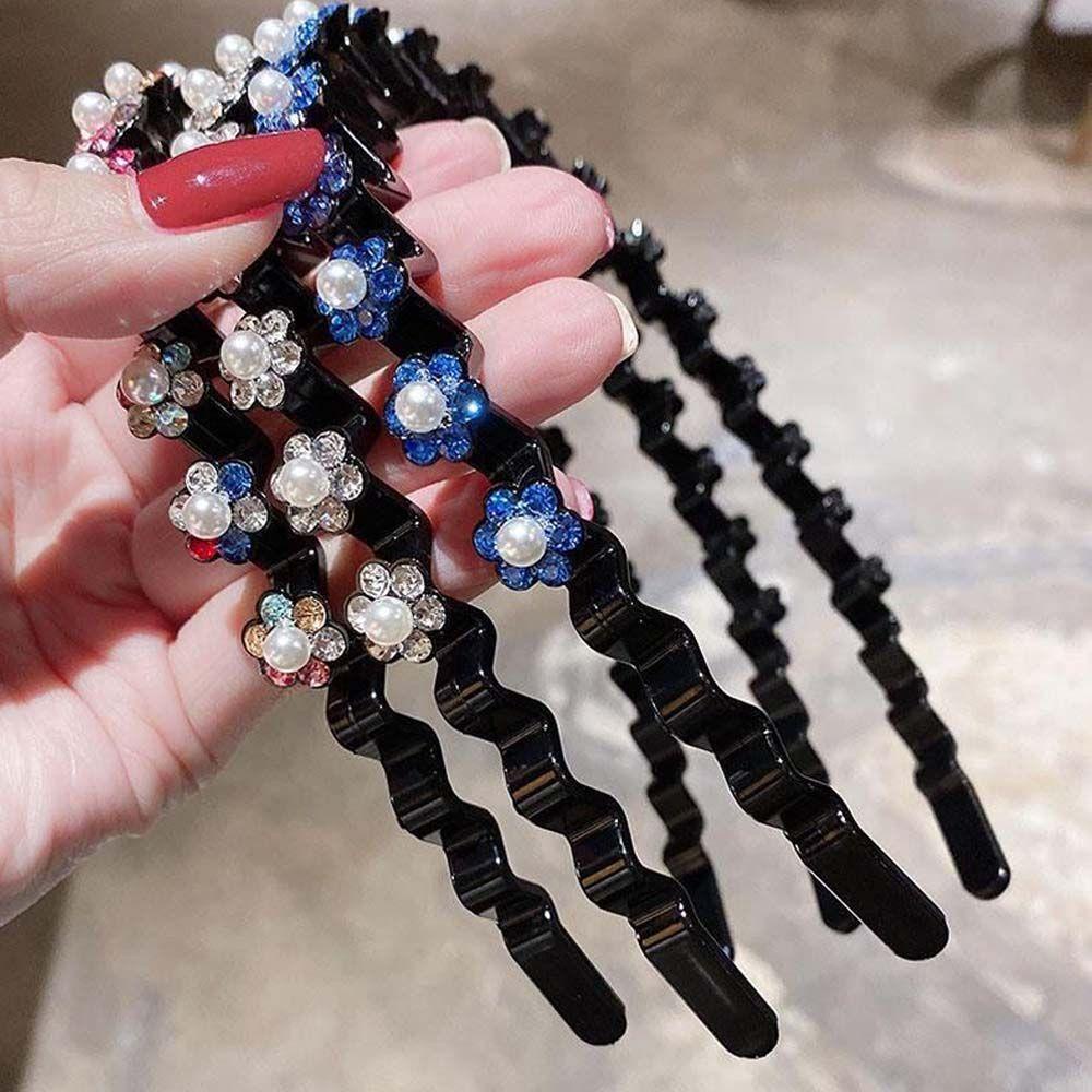 Băng Đô Cài Tóc Răng Cưa Họa Tiết Hoa Thời Trang Cho Nữ