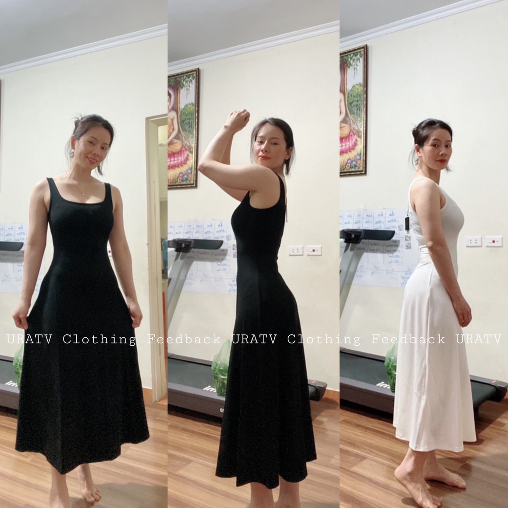 [CÓ SẴN-ẢNH THẬT] Đầm midi xòe URATV