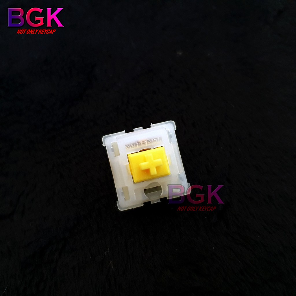 Switch Gateron Milky Yellow lẻ Switch Linear Siêu Mượt 5 PIN sử dụng cho bàn phím cơ