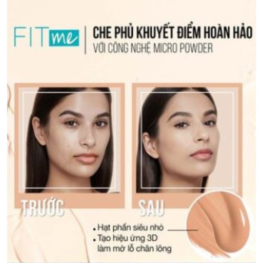 Kem Nền Maybelline New York FitMe SPF22 30ml .#112