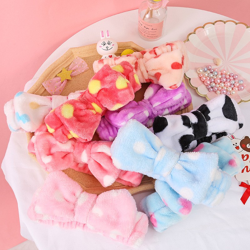 [Siêu xinh] Băng đô Turban chấm bi nhiều màu Mềm mại