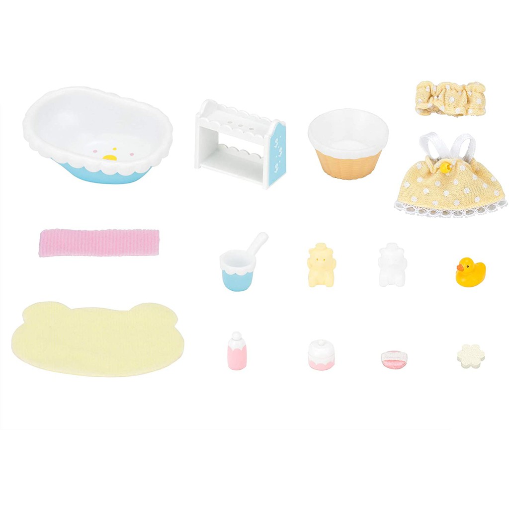 Sylvanian Families Bộ Dụng Cụ Phòng Tắm Của Bé Baby Bath Set