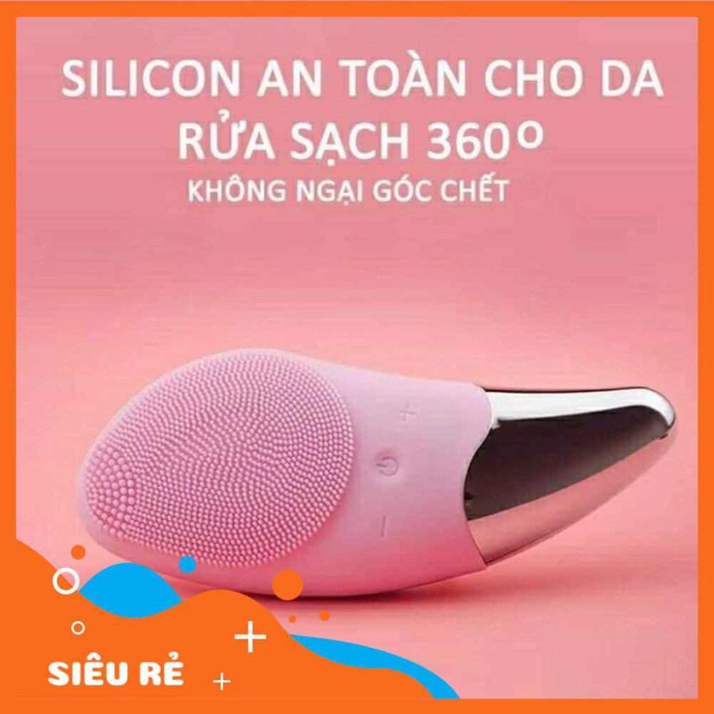 NGÀY KHUYẾN MÃI Máy rửa mặt mini cầm tay cho nam và nữ, dùng kèm sữa rửa mặt, loại bỏ chất nhờn, bụi bẩn, tế bào chết Hi