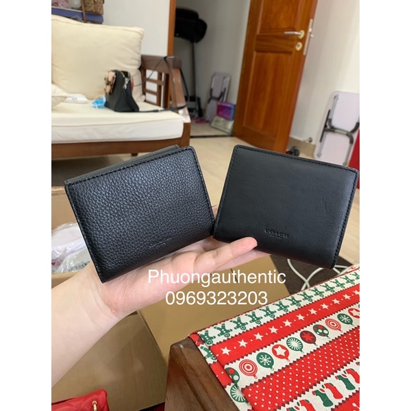 Ví Trifold gập Coach logo ngựa siêu đẹp AUTHENTIC