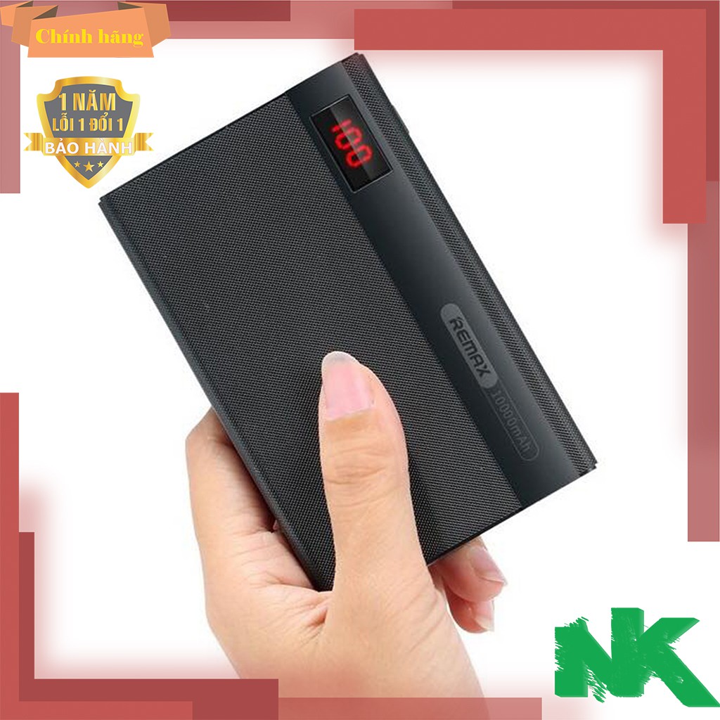 Pin sạc dự phòng Remax RPP - 53 10000mAh Nhỏ gọn - Có sạc nhanh max 2A - Chính hãng - BH 12 Tháng