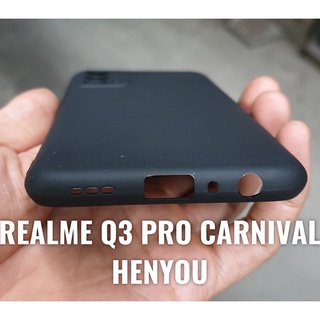 [Realme Q3 Pro Carnival] Ốp lưng silicon dẻo đen cao cấp Henyou