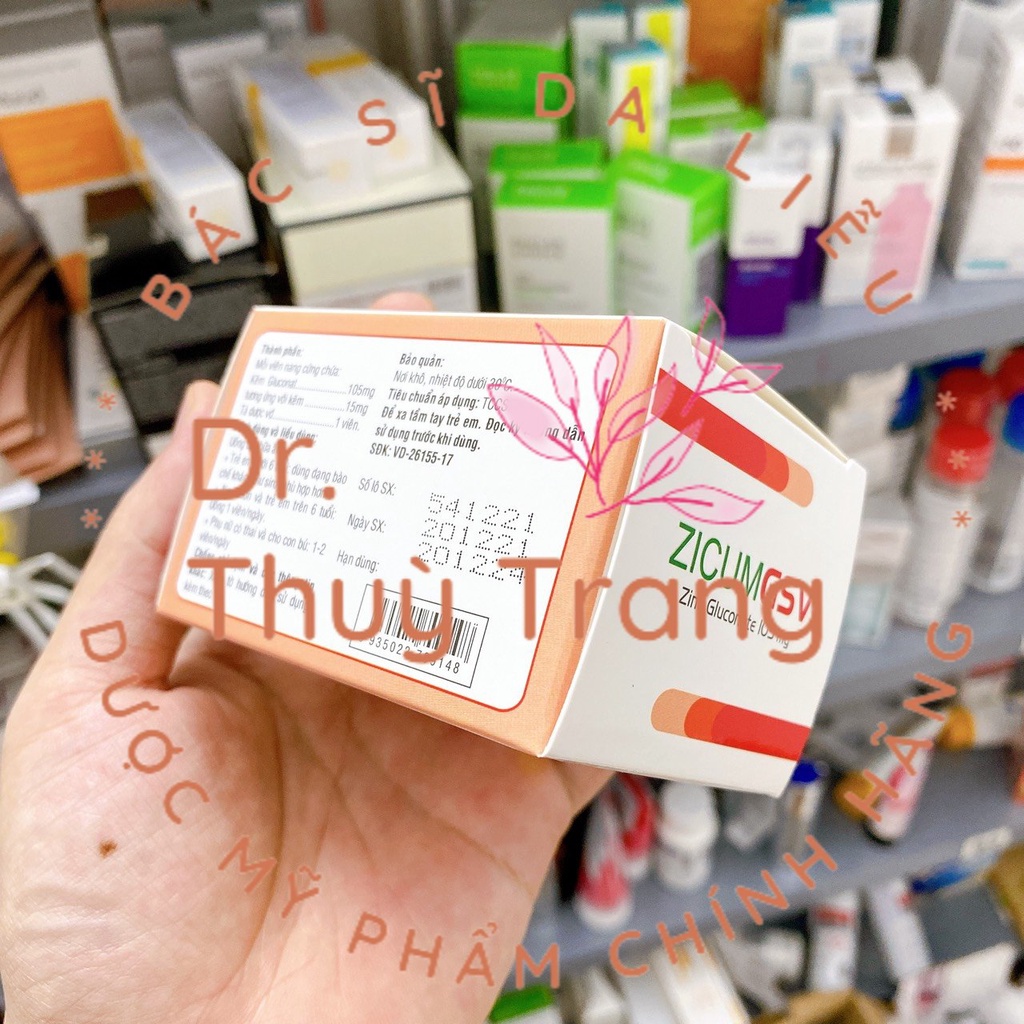 Viên uống bổ sung kẽm Zicum 60 viên GSV