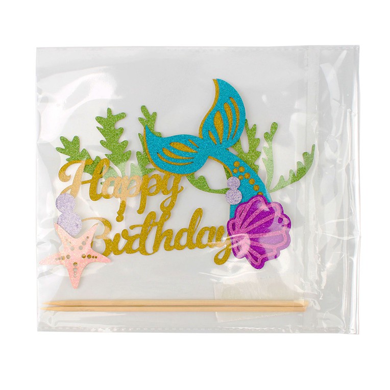 Que Gắn Trang Trí Bánh Kem Hình Chữ Happy Birthday