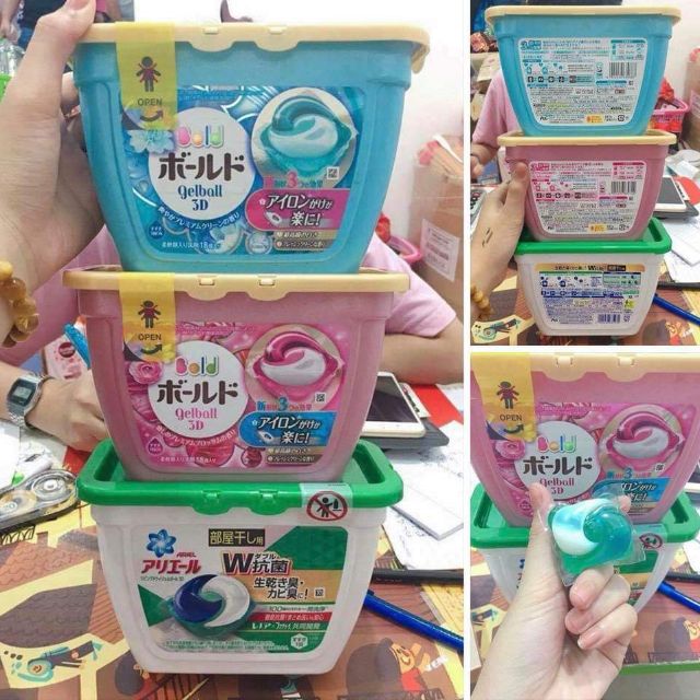 Viên giặt nhật ariel