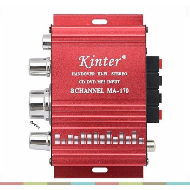 Âm ly  mini 12V cho xe hơi, loa - tặng kèm dây nguồn, chưa bao gồm nguồn