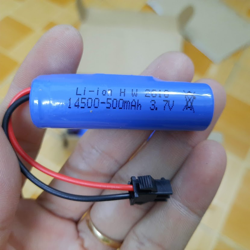 Pin sạc Li-ion 3.7v 500mah / 800mah loại 14500 Xe điều khiển