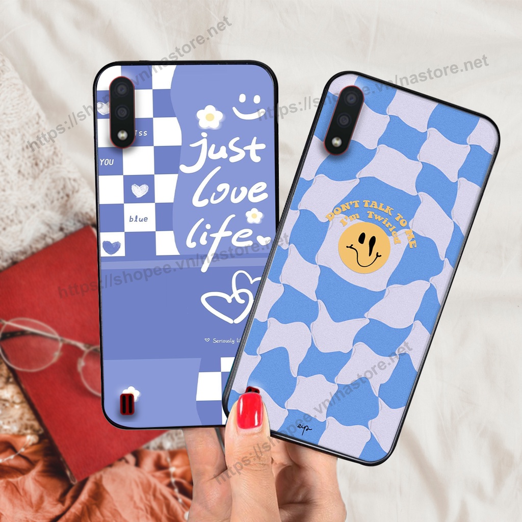 Ốp lưng Samsung A01 / A02 / A10 / M10 trái tim mặt cười, gấu cute thể thao cá tính