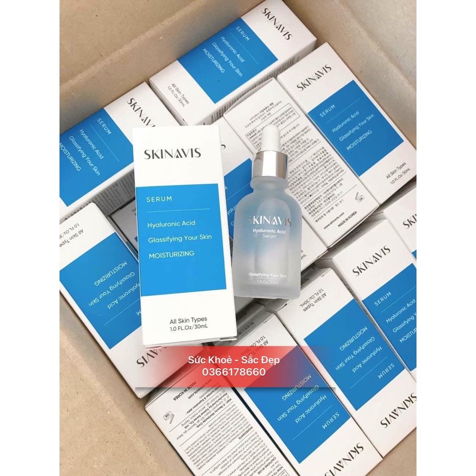 Serum Cấp Ẩm Phục Hồi SKINAVIS Hyaluronic Acid & Niacinamide + B5 30ml