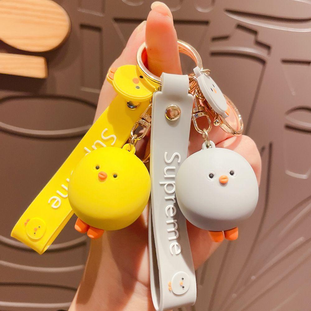 Móc Khóa Hình Gà Con Hoạt Hình Đáng Yêu