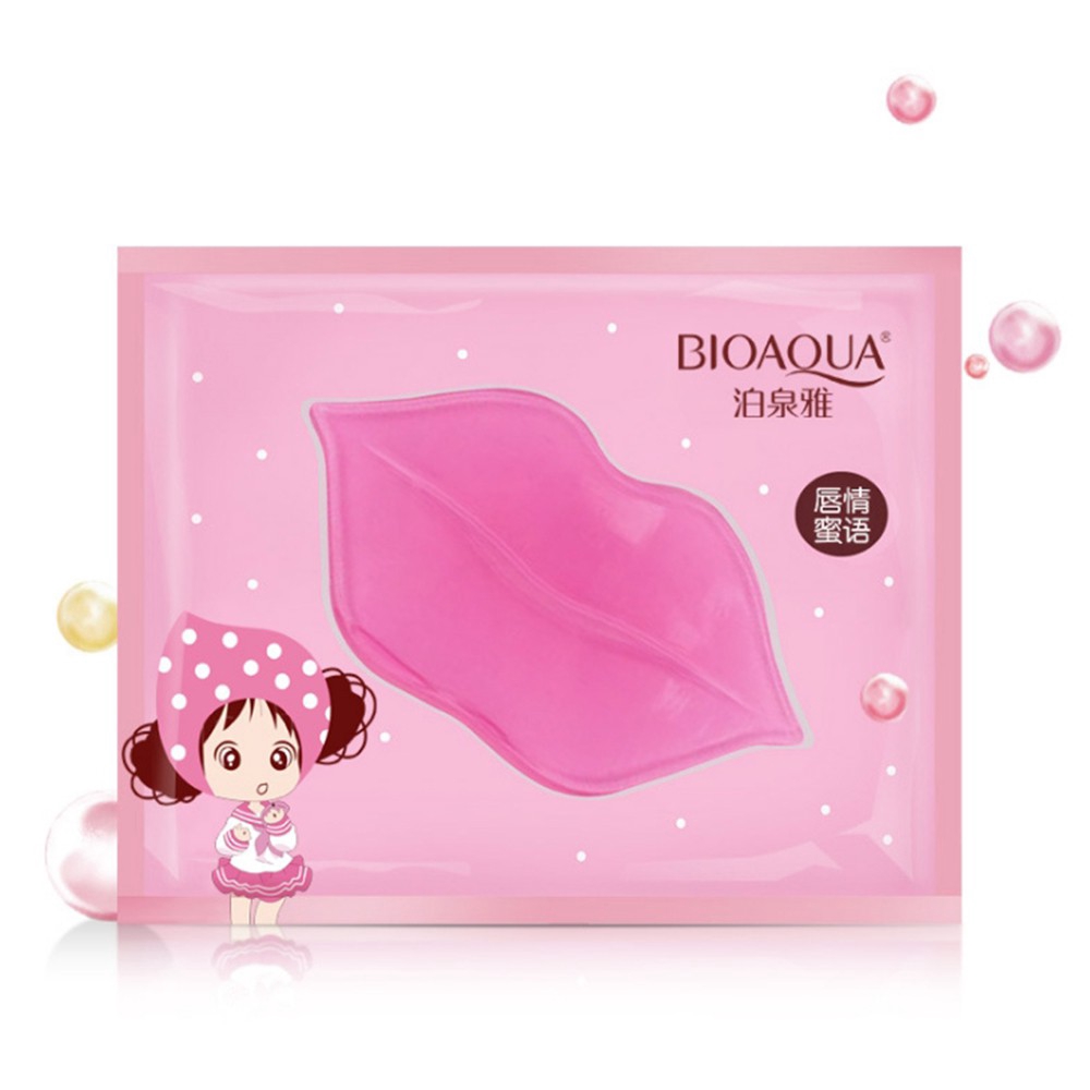 (hàng Mới Về) Mặt Nạ Môi Collagen Dưỡng Ẩm Và Làm Mờ Đường Vân Môi Bioaqua | BigBuy360 - bigbuy360.vn