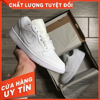 {Freeship - Full Box} Giày bóng rổ air jordan 1 low all white hàng cao cấp, giày thể thao jd1 flashsale  z18
