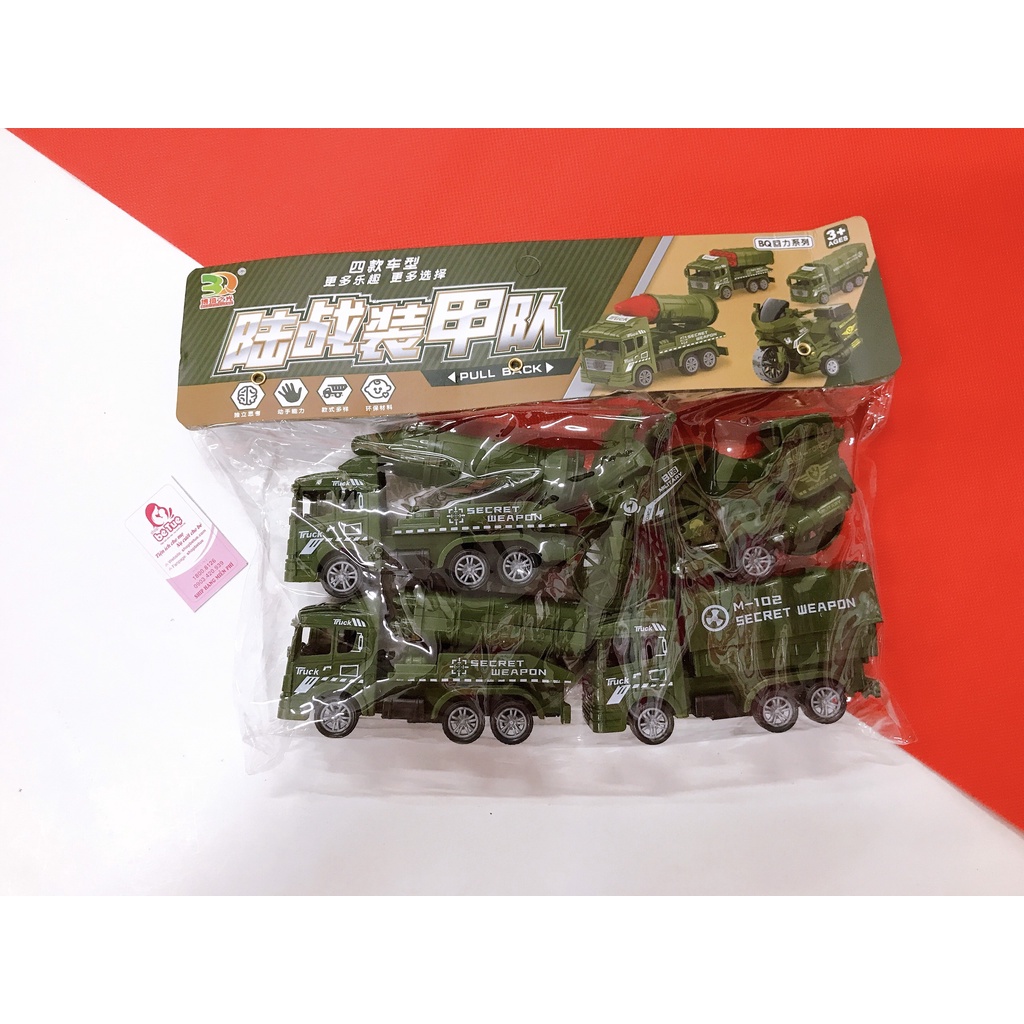 Set 4 Ô Tô Đồ Chơi Màu Sắc Cho Bé (Túi) (giao màu ngẫu nhiên)