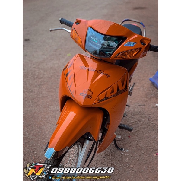 Tem Xe Wave Alpha- Tem 2010 Ghép crom Bạc