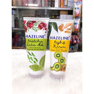 Sữa rửa mặt Hazeline nghệ kiwi và mát cha lưu đỏ 50g