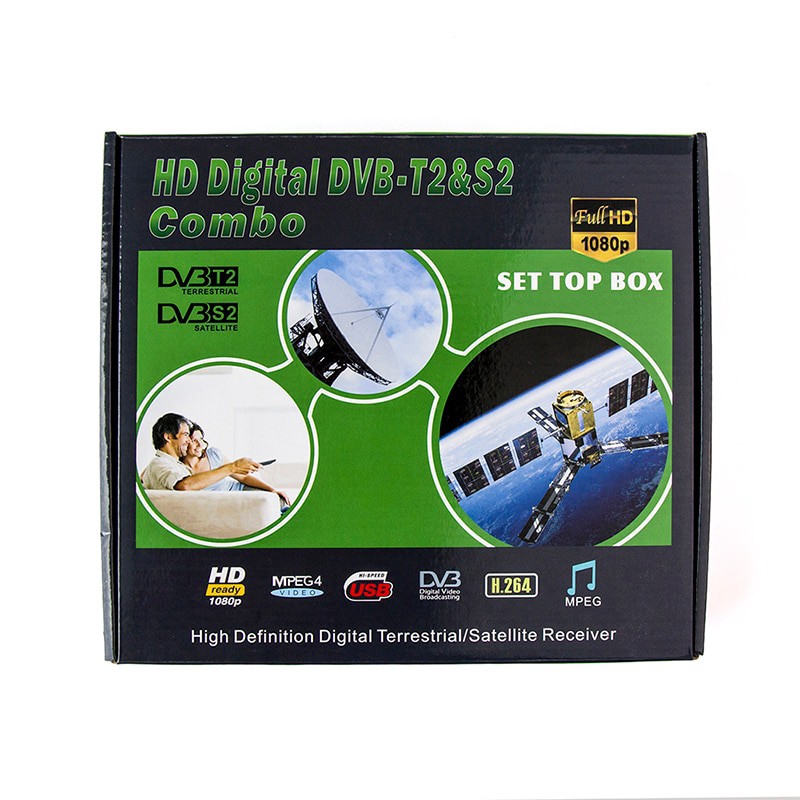 Đầu thu sóng vệ tinh 2 trong 1 DVB S2 HD 1080P chất lượng cao