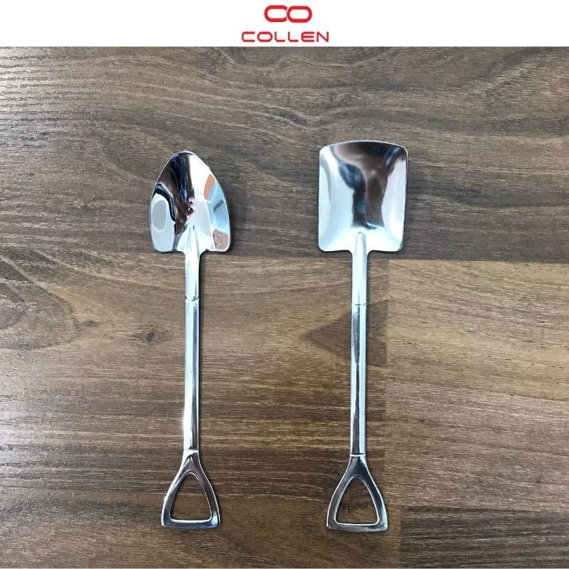 Thìa inox đẹp rẻ tốt tiện lợi,muỗng ăn hình xẻng chất liệu cao cấp an toàn cho bé